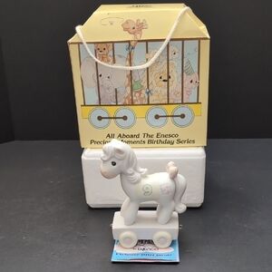 Enesco, Precious Moments,Being Nine Is Just Divine,#9 Birthday Horse.